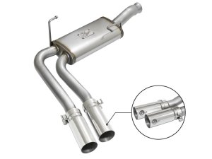 Chevrolet Silverado LD Performance Exhaust - aFe - Rebel Series Cat Back, Dual Center Exit - 2019