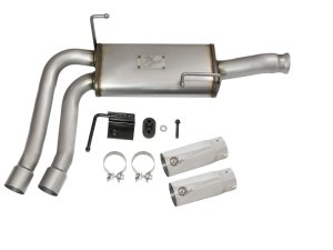 GMC Sierra 1500 Performance Exhaust - aFe - Rebel Series Cat Back, Dual Center Exit - `09-`18