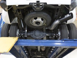 Chevrolet Silverado Performance Exhaust - aFe - DPF Back, Large Bore-HD 5in 409-SS - Black - `17-`19