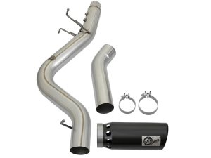 GMC Sierra Performance Exhaust - aFe - DPF Back, Large Bore-HD 5in 409-SS - Black - `17-`19