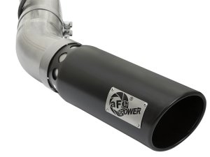 GMC Sierra Performance Exhaust - aFe - DPF Back, Large Bore-HD 5in 409-SS - Black - `17-`19