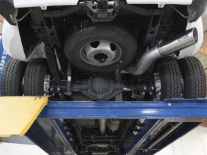 Chevrolet Silverado Performance Exhaust - aFe - Large Bore-HD 5in 409-SS DPF-Back w/Polished Tip - Polished - `17-`19