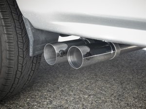 Chevrolet Silverado LD Performance Exhaust - Middle-Side Exit - aFe - Rebel Series 3in-2.5in 409 Stainless Steel Cat-Back - Polished - 2019