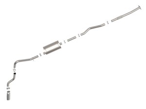 GMC Sierra Performance Exhaust - Rear - aFe - Apollo GT Series Cat Back - Polished - `19-`20