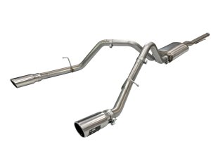 GMC Sierra 1500 Performance Exhaust - aFe - Apollo GT Series Cat Back - Polished - `09-`19