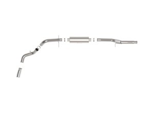 GMC Sierra 1500 Performance Exhaust - aFe - Apollo GT Series Cat Back - Polished - `14-`18