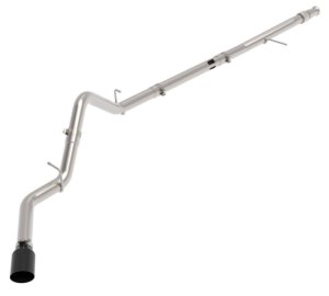 Chevrolet Silverado Performance Exhaust - aFe - Large Bore-HD 3in 409SS DPF-Back - Black - `20-`22