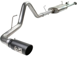 Toyota Tundra Performance Exhaust - aFe - MACH Force-Xp Cat-Back, 3 in 409 Stainless, Black 304 Tip - Black - `07-`09