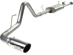 Toyota Tundra Performance Exhaust - aFe - MACH Force-XP Cat-Back, 3 in. 409 Stainless Steel, Polished Tip - Polished - `07-`09