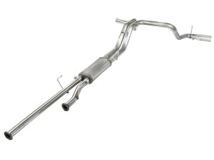 Toyota Tundra Performance Exhaust - aFe - MACH Force XP 2-1/2in to 3in 409 Stainless Steel Cat-Back - Polished - `10-`17