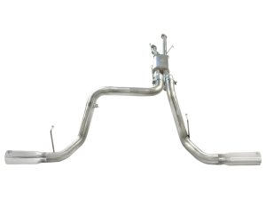 Toyota Tundra Performance Exhaust - aFe - MACH Force XP 2-1/2in to 3in 409 Stainless Steel Cat-Back - Polished - `10-`17