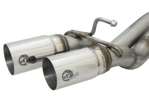 Toyota Tacoma Performance Exhaust - Dual Center Exit - aFe - Rebel Series Cat-Back w/ Polished Tips - `16-`23 Toyota Tacoma Performance Exhaust - Dual Center Exit - aFe - Rebel Series Cat-Back w/ Polished Tips - `16-`23