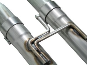 Nissan Titan Performance Exhaust - aFe - MACH Force-Xp Cat-Back, 2.5in to 3in, SS-409, Black Tip - Black - `04-`15