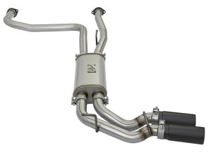 RAM 3500 Performance Exhaust - Middle-Side Exit - aFe - Rebel Series Cat-Back - Black - `14-`17