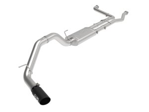 Nissan Titan XD Performance Exhaust - aFe - Cat Back, MACH Force-XP, SS-409 - Black - `16-`19