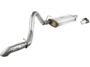 Jeep Wrangler Performance Exhaust - Rear Side Exit - aFe - Cat-Back, MACH Force-Xp, Hi-Tuck, 2.5 in, 409 Stainless Steel - `97-`06