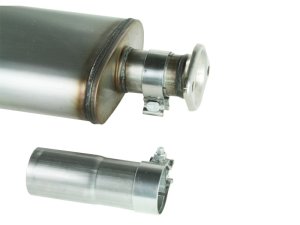 Jeep Wrangler Performance Exhaust - Rear Side Exit - aFe - Cat-Back, MACH Force-Xp, Hi-Tuck, 2.5 in, 409 Stainless Steel - `97-`06