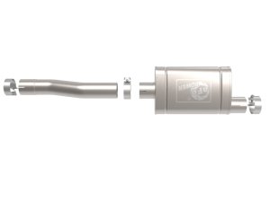 GMC Sierra 1500 Performance Exhaust - aFe - Apollo GT Series 409 Stainless Steel Muffler Upgrade Pipe - `20-`21