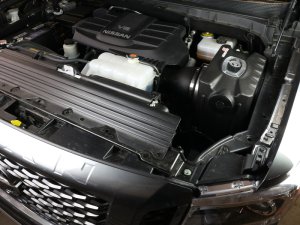 Nissan Titan XD Performance Air Intake - aFe - Pro DRY S, Momentum HD - `17-`21