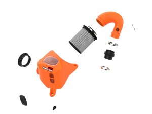 Toyota Hilux Performance Air Intake - aFe - Momentum HD Orange Edition w/ Pro DRY S Filter - Orange - `15-`25