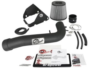 Ford Super Duty Performance Air Intake - aFe - Pro DRY S, Stage-2, Cold Air - Wrinkle-Black - `17-`19