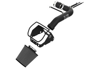 Ford Super Duty Performance Air Intake - aFe - Pro DRY S, Stage-2, Cold Air - Wrinkle-Black - `17-`19