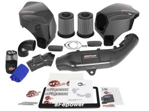 BMW M2 Performance Air Intake - aFe - Momentum GT Black Series Carbon Fiber w/ Pro DRY S Filter - Black - `19-`21