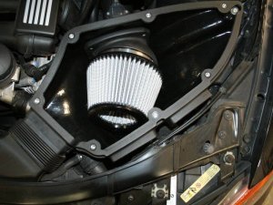 BMW 1 Series Performance Air Intake - aFe - Magnum FORCE Stage-2Si w/ Pro DRY S Filter - Black - `06-`13