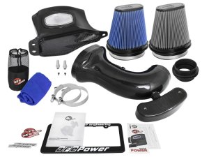 Chevrolet Corvette Performance Air Intake - aFe - Black Series Carbon Fiber w/ Pro 5R & Pro DRY S Filters - Black - `14-`19