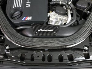BMW M4 Performance Air Intake - aFe - Magnum FORCE Stage-2 Intake System Carbon Fiber Trim Piece - Carbon Fiber - `15-`20