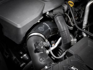 Toyota Land Cruiser Turbo Inlet Pipes - aFe - Silicone Reinforced Pipes - Black - `22-`24