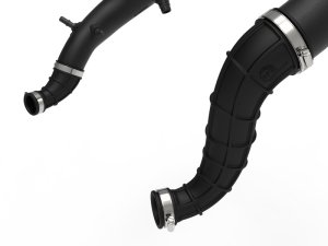 Ford Raptor Turbo Inlet Pipes - aFe - XLPE Polymer, Reinforced Silicone Couplings - `21-`25