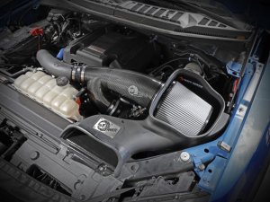 Ford Raptor Performance Air Intake - aFe - Track Series w/ Pro DRY S Filters - Carbon Fiber - `17-`20