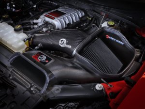 Ford F150 Raptor R Performance Air Intake - aFe - Track Series + Black Pro 5R Filter + Carbon Fiber Tube - Black - `23-`24