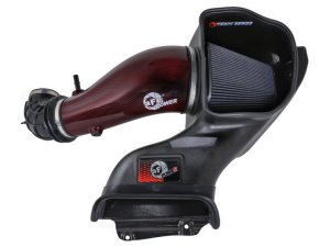 Ford F-150 Raptor Performance Air Intake - aFe - Track Series, Carbon Fiber, Pro 5R Filter - Red - `23-`25