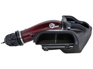 Ford F-150 Raptor Performance Air Intake - aFe - Track Series, Carbon Fiber, Pro 5R Filter - Red - `23-`25