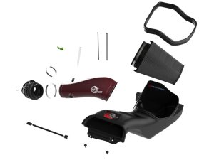 Ford F-150 Raptor Performance Air Intake - aFe - Track Series, Carbon Fiber, Pro 5R Filter - Red - `23-`25