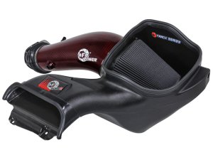 Ford F-150 Raptor Performance Air Intake - aFe - Track Series, Carbon Fiber, Pro 5R Filter - Red - `23-`25