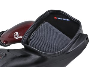 Ford F-150 Raptor Performance Air Intake - aFe - Track Series, Carbon Fiber, Pro 5R Filter - Red - `23-`25