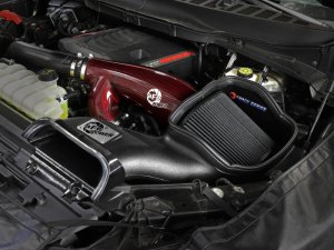 Ford F-150 Performance Air Intake - aFe - Track Series Red Kevlar/Carbon Fiber w/ Black Pro 5R Filter - Red - `17-`24