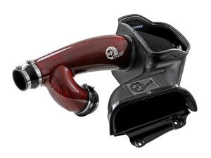Ford F-150 Performance Air Intake - aFe - Track Series Red Kevlar/Carbon Fiber w/ Black Pro 5R Filter - Red - `17-`24