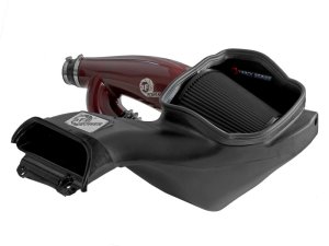 Ford F-150 Performance Air Intake - aFe - Track Series Red Kevlar/Carbon Fiber w/ Black Pro 5R Filter - Red - `17-`24