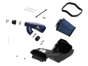 Ford F-150 Performance Air Intake - aFe - Track Series Blue Kevlar/Carbon Fiber w/ Pro 5R Filter - Blue - `17-`24 Ford F-150 Performance Air Intake - aFe - Track Series Blue Kevlar/Carbon Fiber w/ Pro 5R Filter - Blue - `17-`24