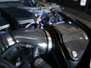 BMW M5 Performance Air Intake - aFe - Black Series Carbon Fiber, Pro 5R - Black - `18-`19