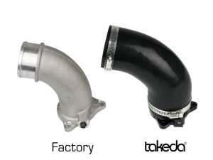 Hyundai Veloster N Turbo Inlet - aFe - Takeda Turbo Inlet w/ Factory Intake - Black - `19-`22