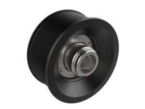 Dodge Challenger Supercharger Power Pulley Kit - aFe - 3.35 IN - Black Hard Anodized - `15-`23