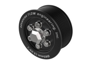 Dodge Charger Supercharger Power Pulley Kit - aFe - 3.35 IN - Black Hard Anodized - `15-`23