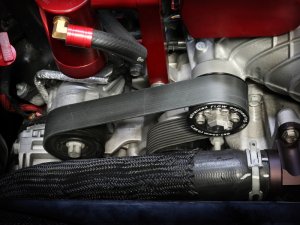 Dodge Charger Power Pulley Kit - aFe - Supercharger Power Pulley Kit w/ Hub 2.65 IN - Black - `15-`23