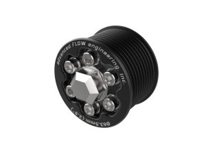 Dodge Challenger Supercharger Power Pulley Kit - aFe - 2.50in Billet Power Pulley - Black - `15-`23