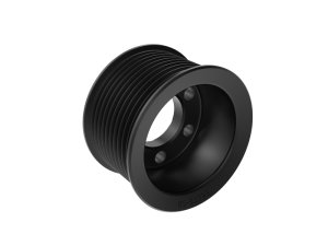 Dodge Challenger SRT Hellcat Supercharger Pulley - aFe - Power Pulley 2.50 IN, Black Hard Anodized - Black - `15-`23